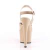 Pleaser - ADORE708N Sandale à bride à la cheville, Pole dance chaussures - Chaussures de pole dance - Crème Product image